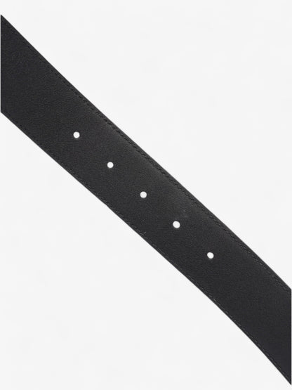 Gucci Interlocking G Belt Black / Light Gold Leather 80cm / 32"