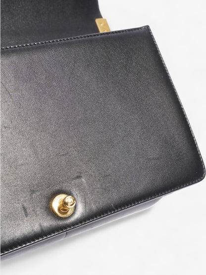 Chanel Boy Bag Black Lambskin Leather New Medium