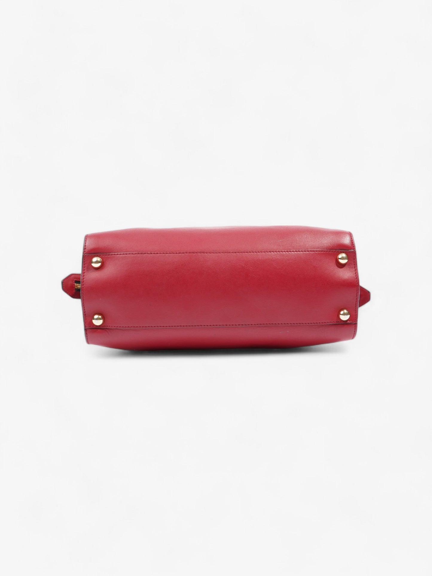 Burberry Clifton Red Calfskin Leather Medium