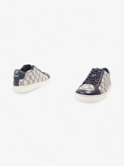 Gucci Brooklyn GG Supreme Sneakers Beige  / Navy Canvas EU 36 UK 3