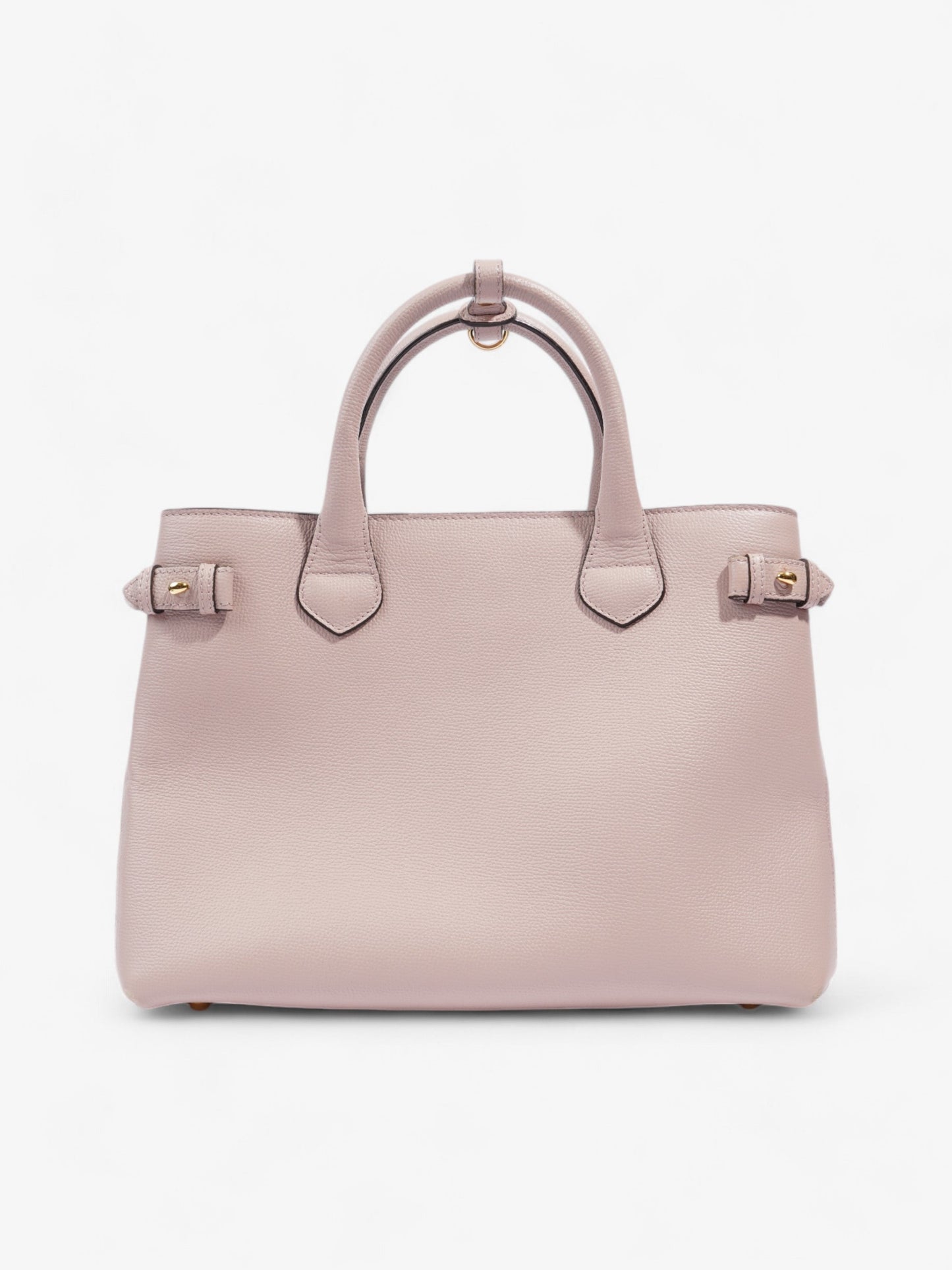 Burberry Banner Bag Pale Orchid / House Check Calfskin Leather Medium