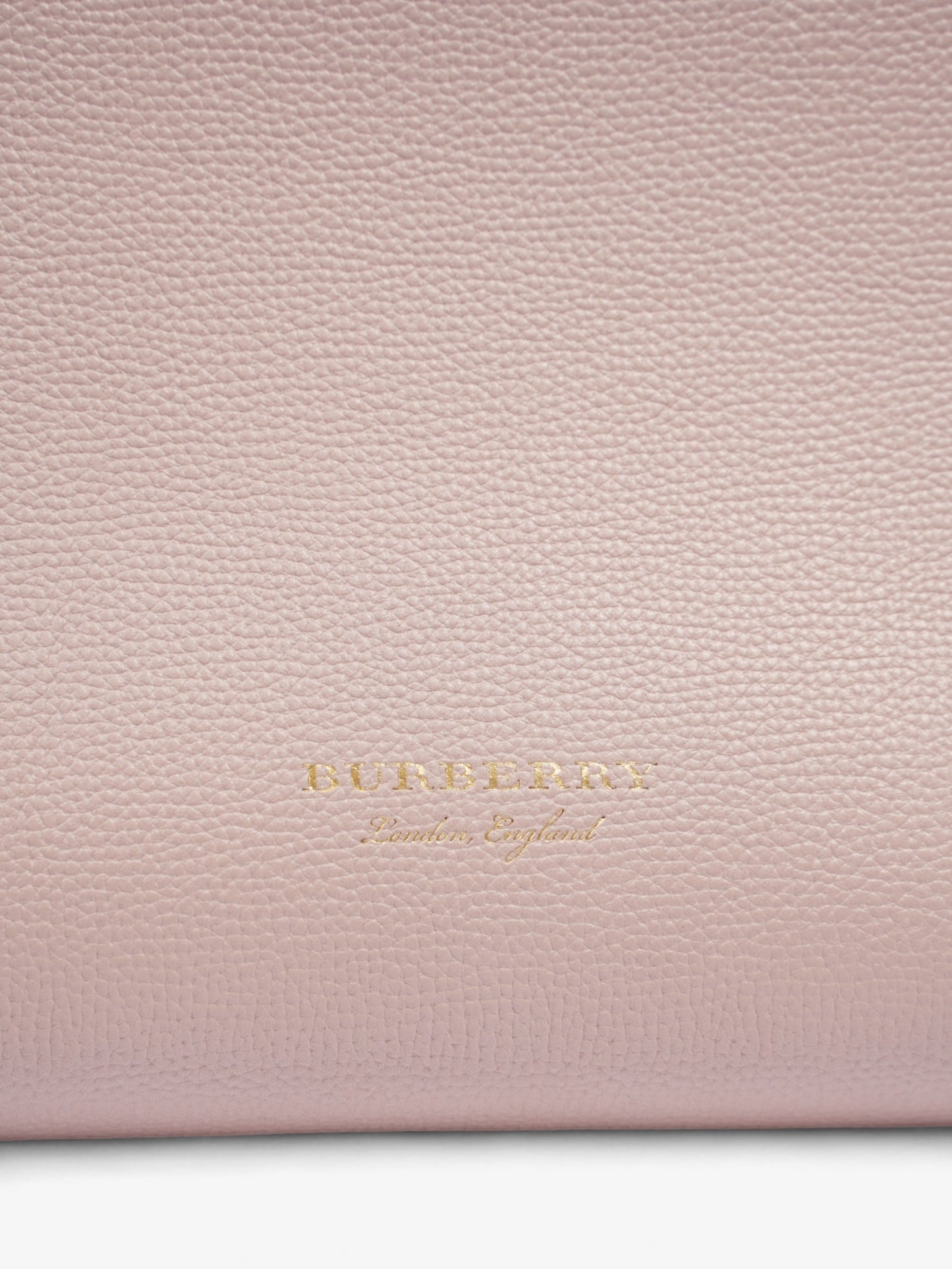 Burberry Banner Bag Pale Orchid / House Check Calfskin Leather Medium
