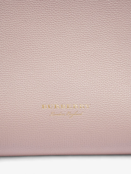 Burberry Banner Bag Pale Orchid / House Check Calfskin Leather Medium