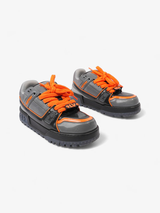 Louis Vuitton LV Maxi Sneakers Grey / Orange / Black Rubber EU 42.5 UK 8.5