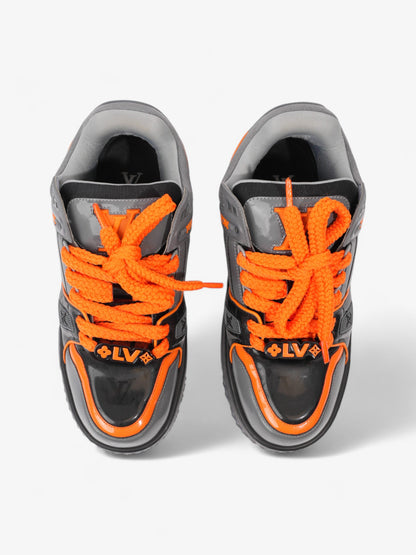 Louis Vuitton LV Maxi Sneakers Grey / Orange / Black Rubber EU 42.5 UK 8.5