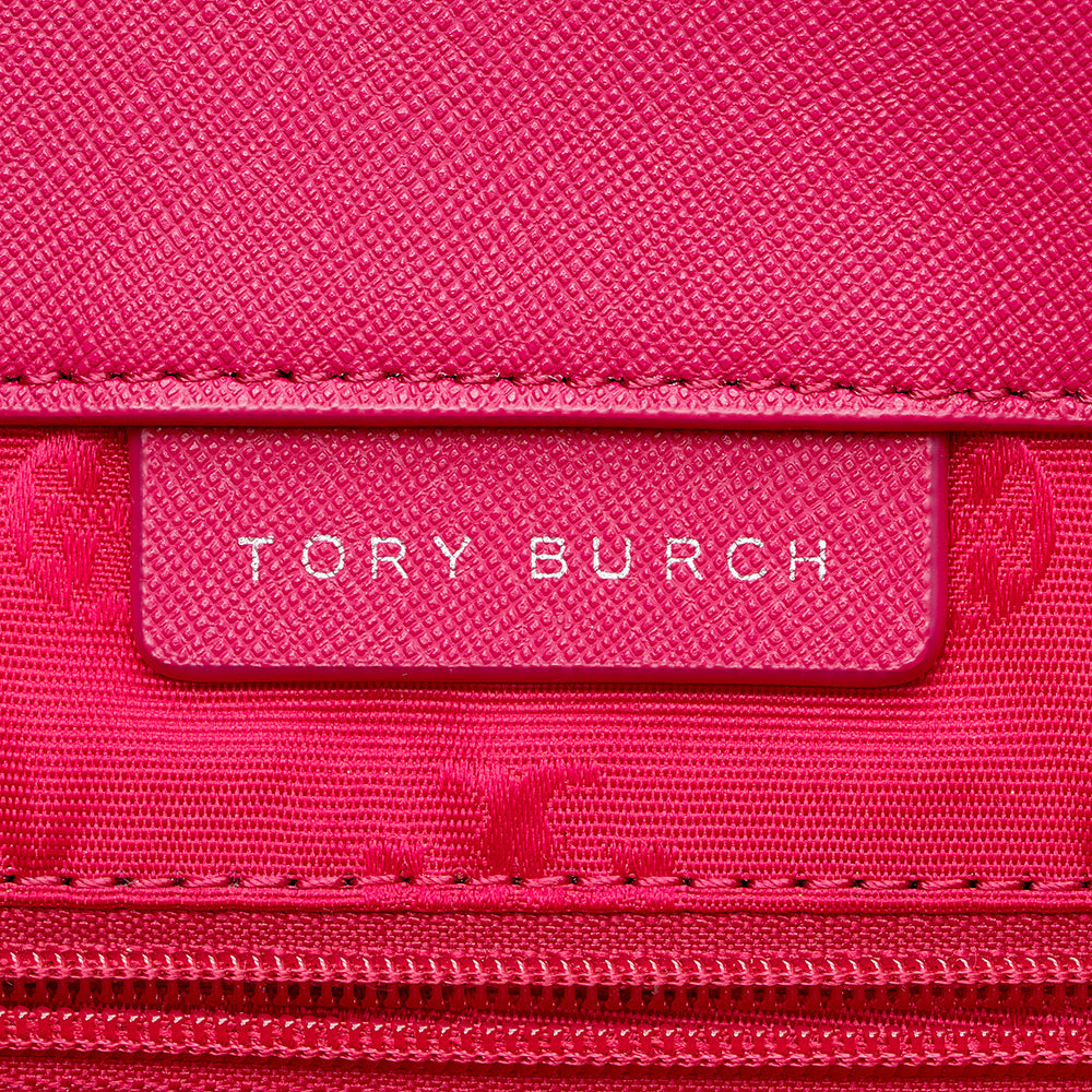 Tory Burch Leather Robinson Tote (SHF-14950)