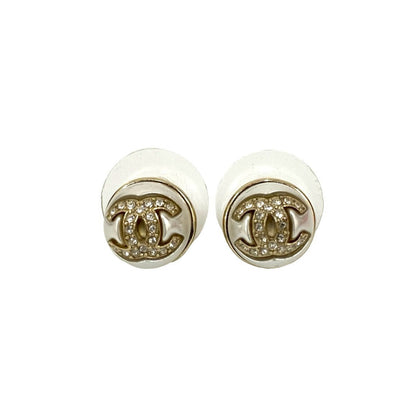 Chanel Coco Mark Faux Pearl Earrings