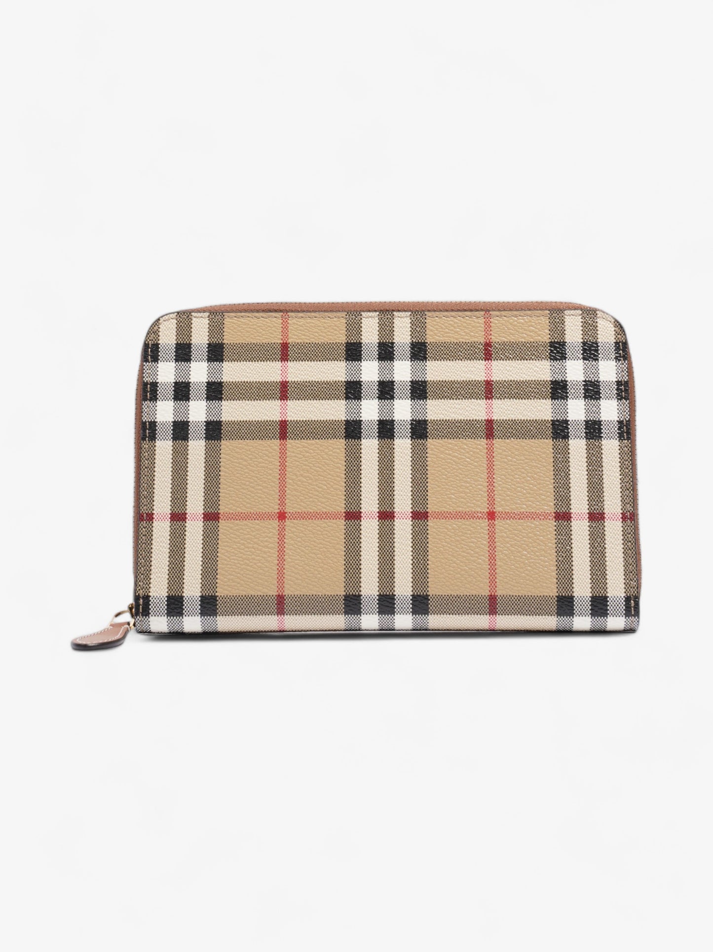 Burberry Travel Organiser Archive Beige Coated Canvas