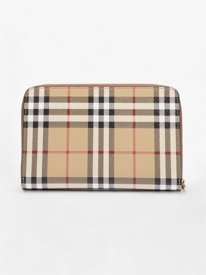 Burberry Travel Organiser Archive Beige Coated Canvas
