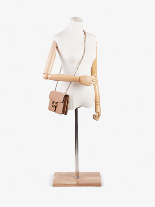 Gucci Dollar Interlocking GG Bag Beige Leather Small