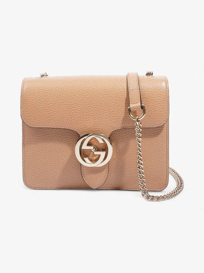 Gucci Dollar Interlocking GG Bag Beige Leather Small