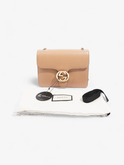 Gucci Dollar Interlocking GG Bag Beige Leather Small