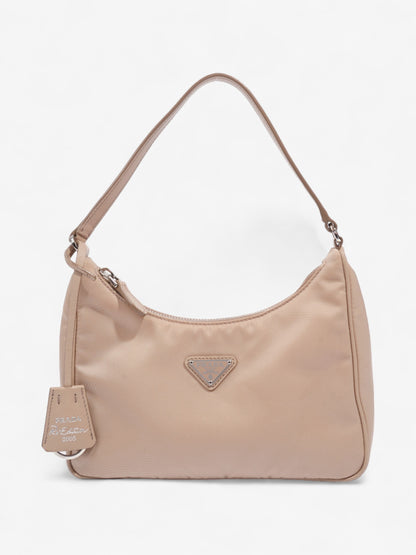 Prada Mini Re-Edition 2005 Beige Nylon