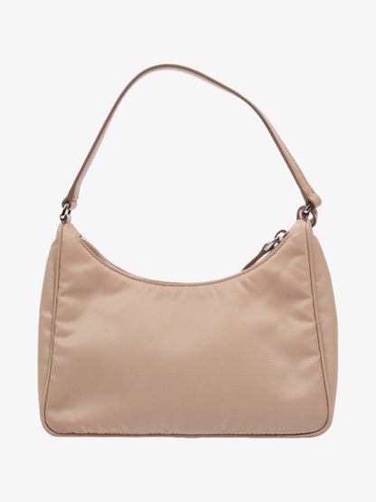 Prada Mini Re-Edition 2005 Beige Nylon