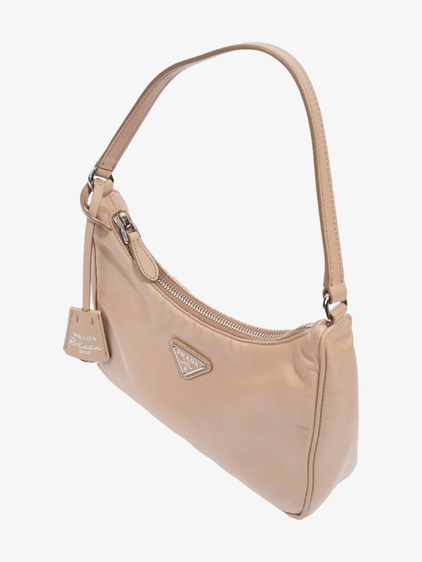 Prada Mini Re-Edition 2005 Beige Nylon