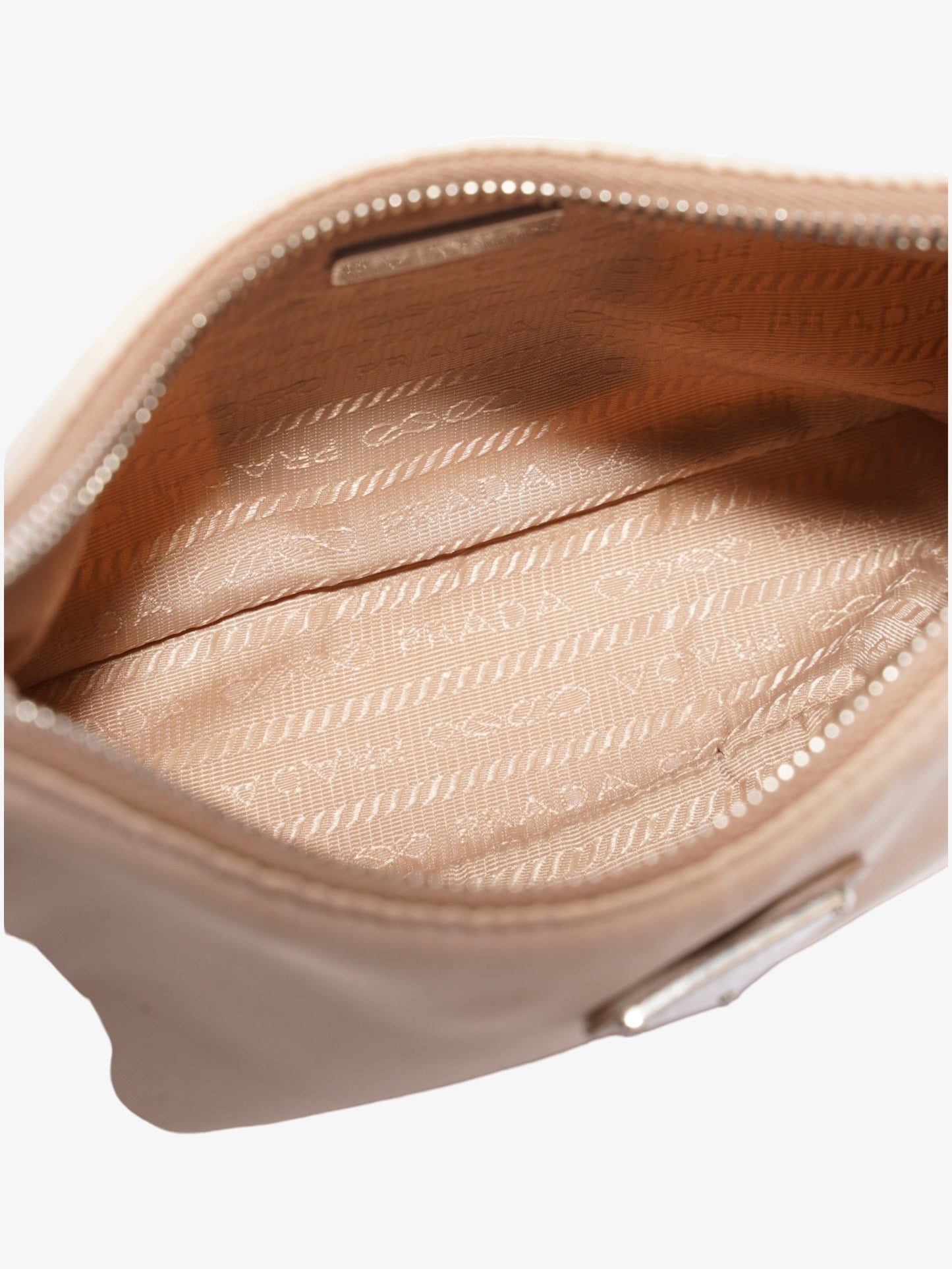 Prada Mini Re-Edition 2005 Beige Nylon