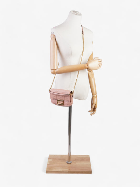 Fendi Baguette Light Rose Nappa Leather Mini