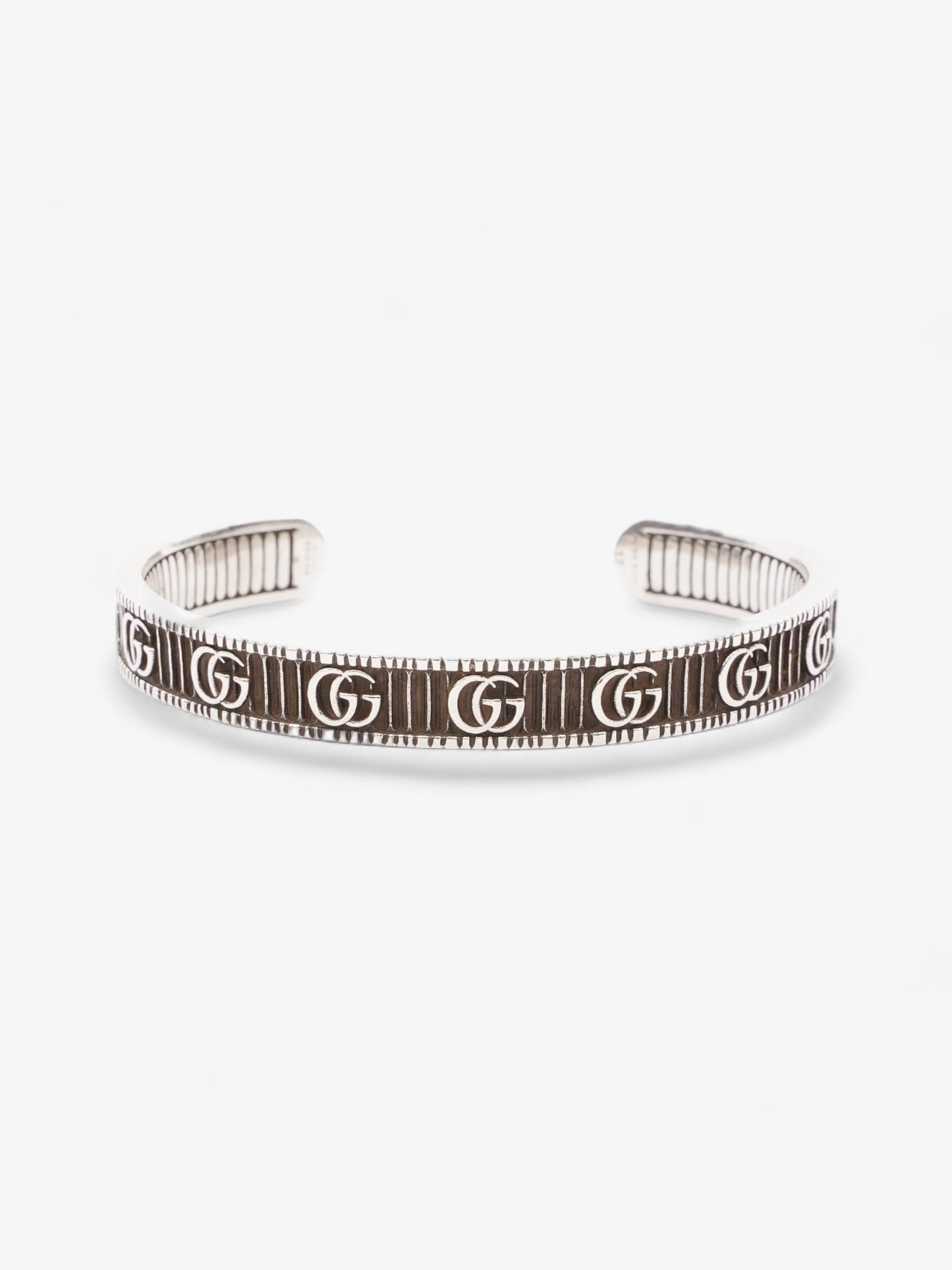 Gucci Double G Bracelet Silver Silver Sterling 17
