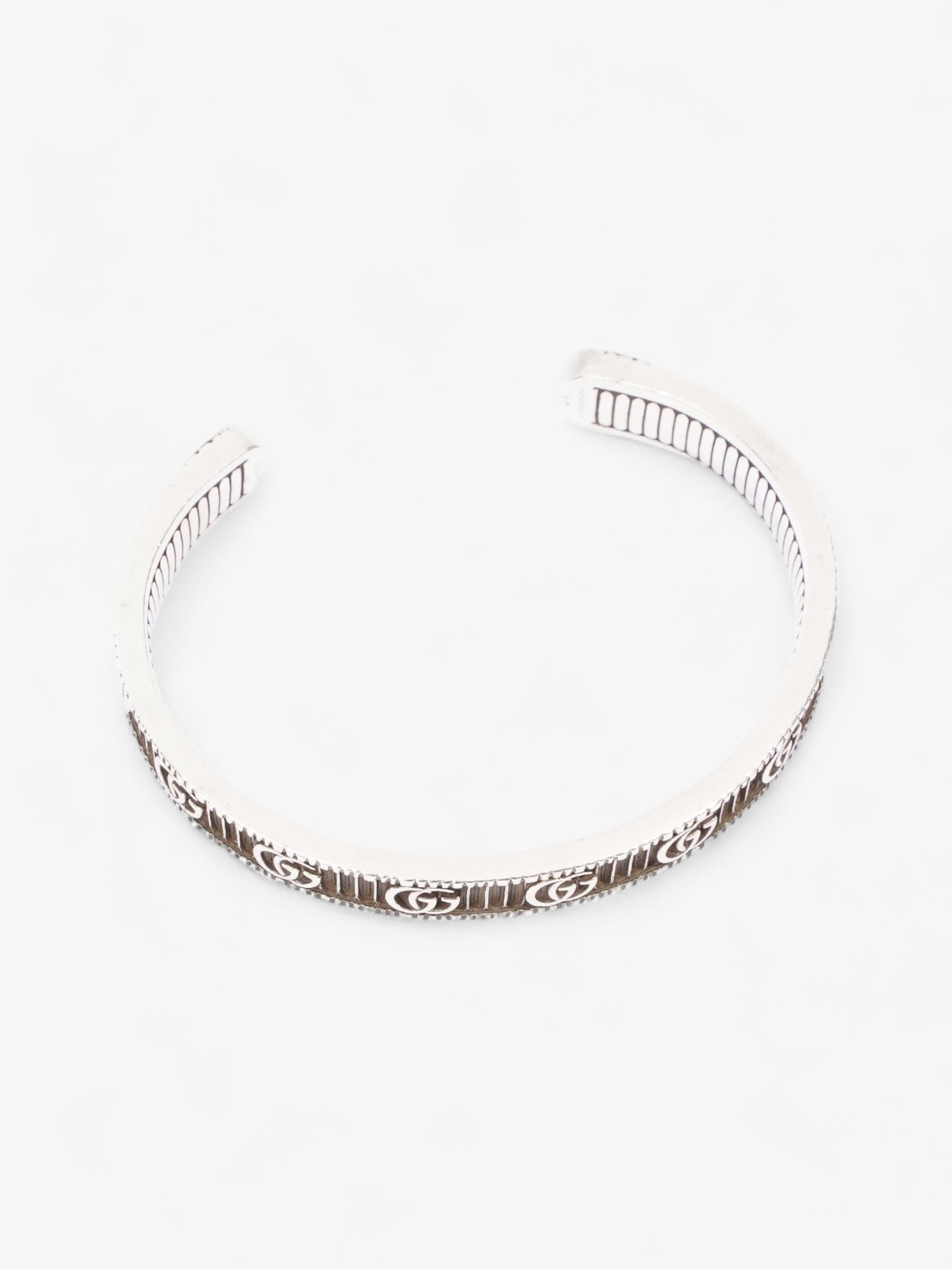 Gucci Double G Bracelet Silver Silver Sterling 17