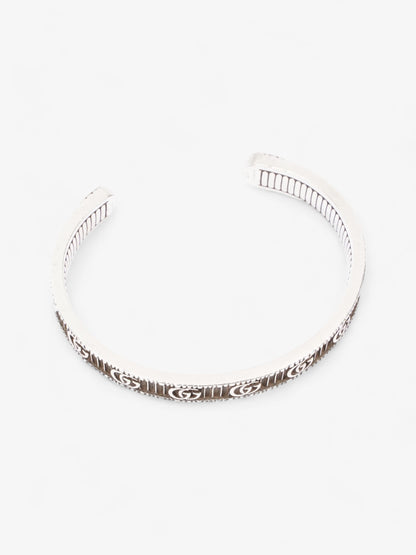 Gucci Double G Bracelet Silver Silver Sterling 17
