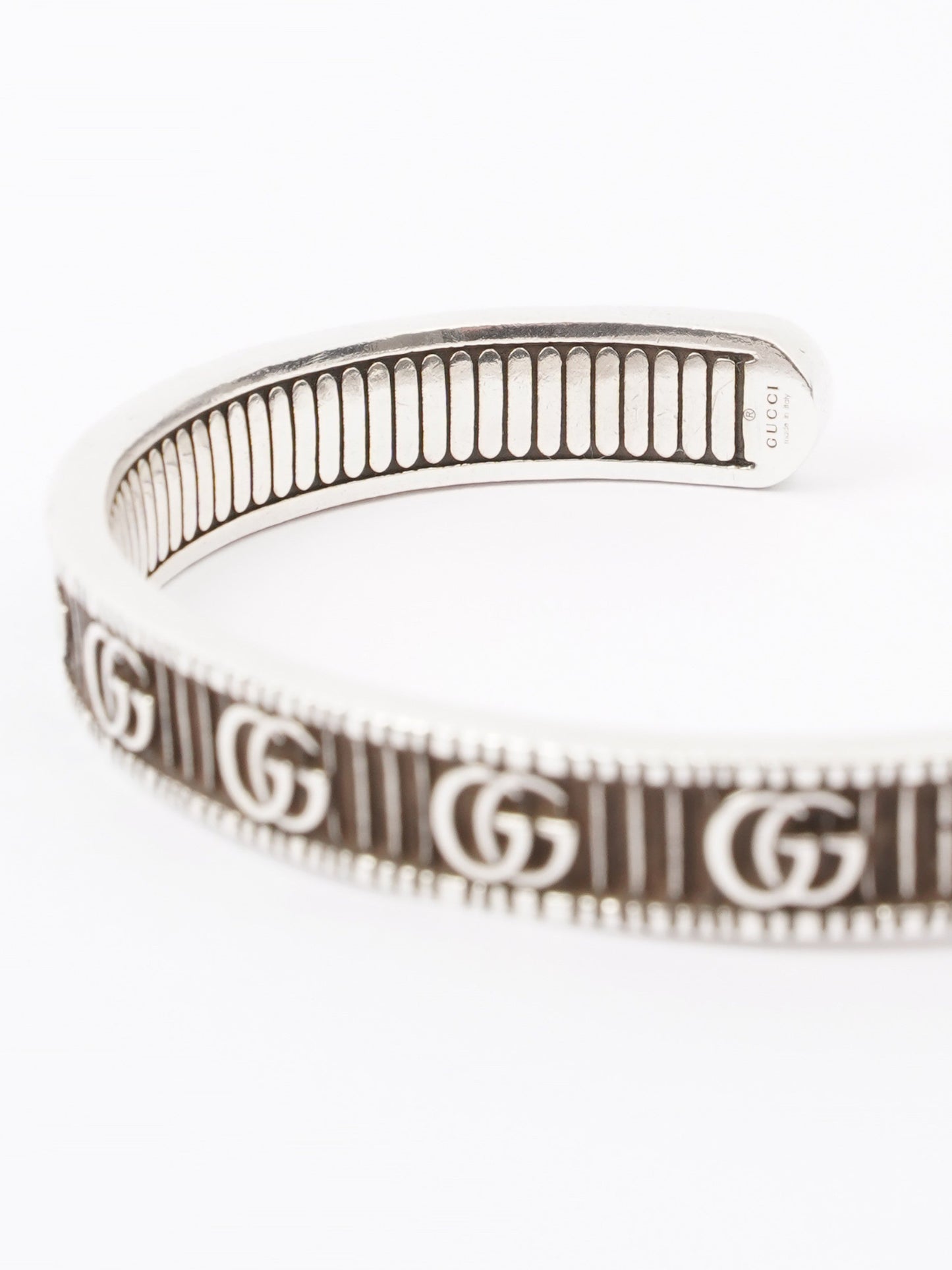 Gucci Double G Bracelet Silver Silver Sterling 17