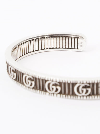Gucci Double G Bracelet Silver Silver Sterling 17