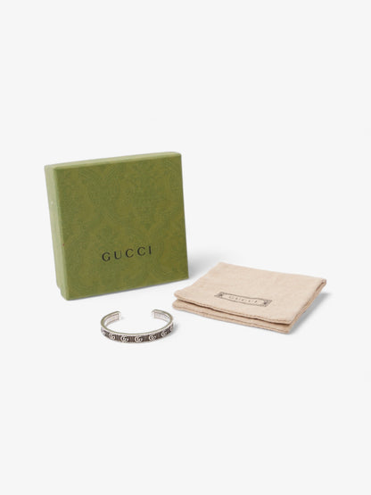 Gucci Double G Bracelet Silver Silver Sterling 17