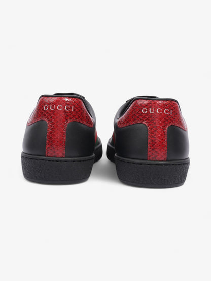 Gucci Ace Sneakers Black / Red / Green Leather EU 39.5 UK 5.5