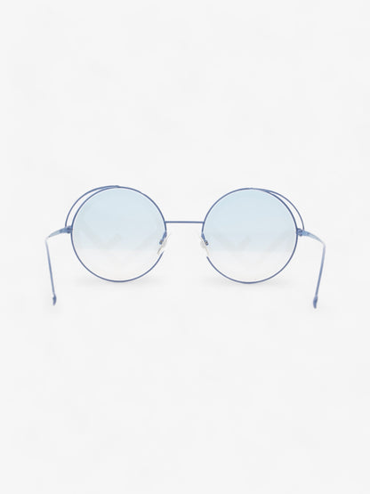 Fendi Round Sunglasses Blue Base Metal 135mm