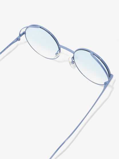 Fendi Round Sunglasses Blue Base Metal 135mm