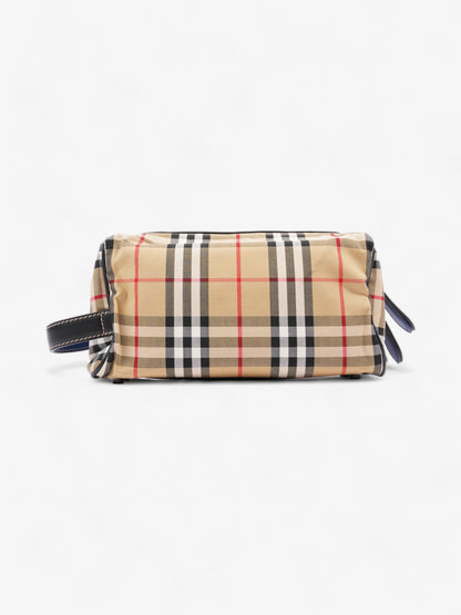 Burberry Bonded Washbag Vintage Check / Blue Canvas