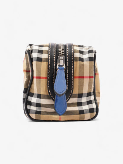 Burberry Bonded Washbag Vintage Check / Blue Canvas