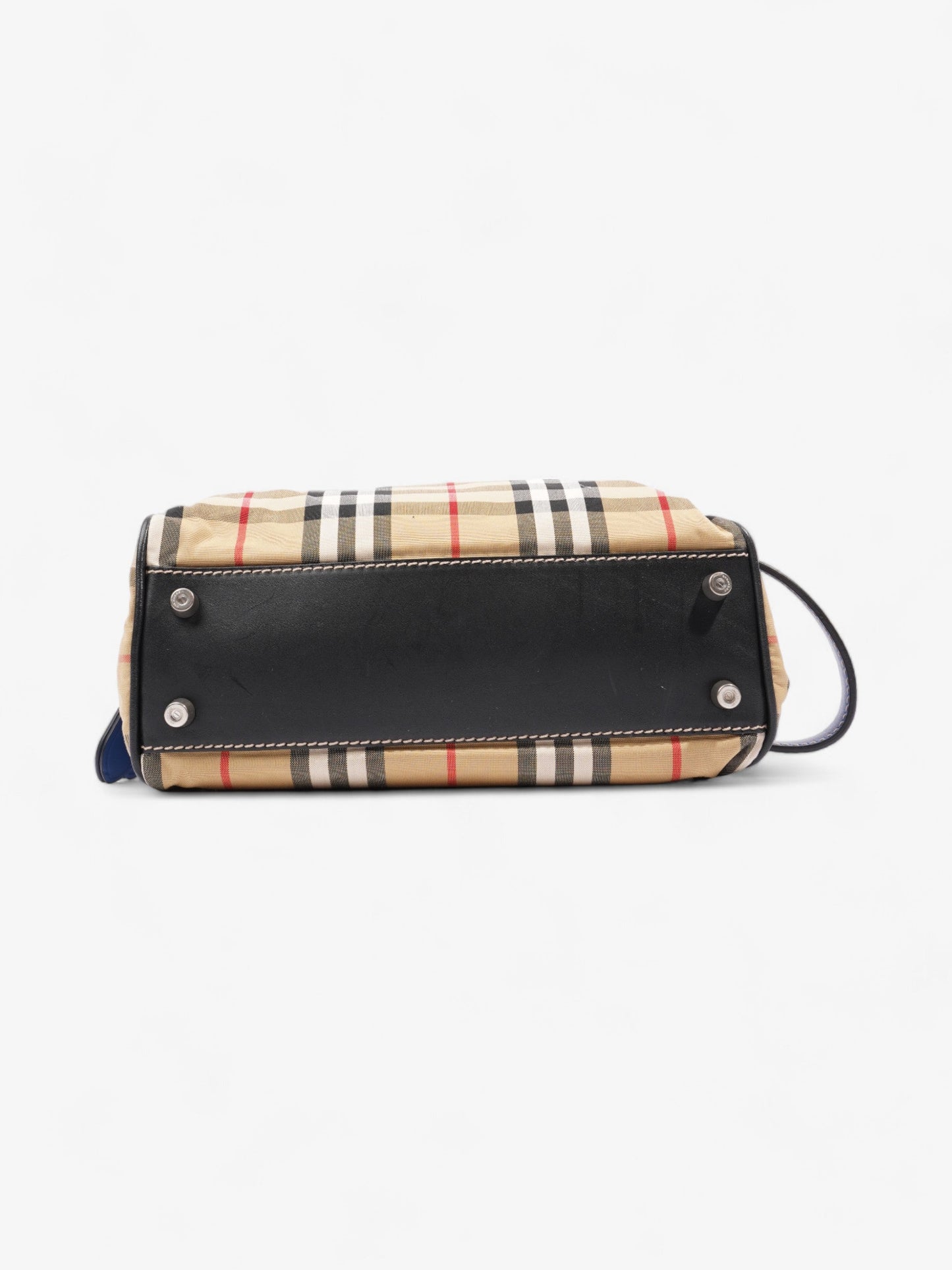 Burberry Bonded Washbag Vintage Check / Blue Canvas