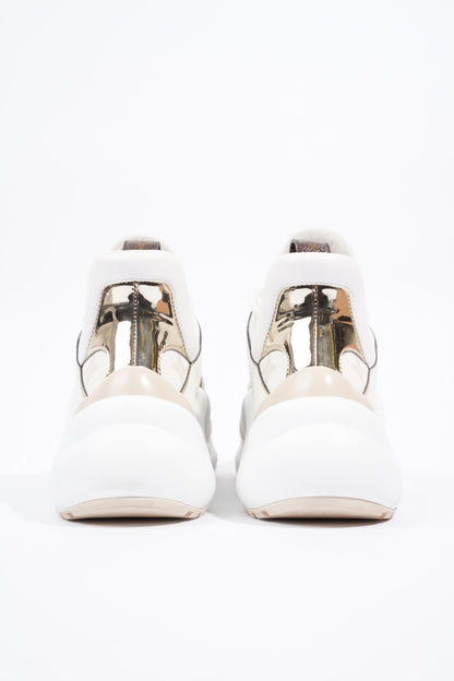 Louis Vuitton Archlight Sneakers White / Gold / Beige Leather EU 37 UK 4