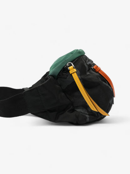 Prada Bum Bag Black / Grey Camo / Green Re Nylon