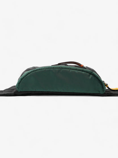 Prada Bum Bag Black / Grey Camo / Green Re Nylon