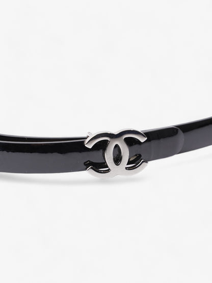 Chanel CC Belt Black Patent Leather 95cm / 38"