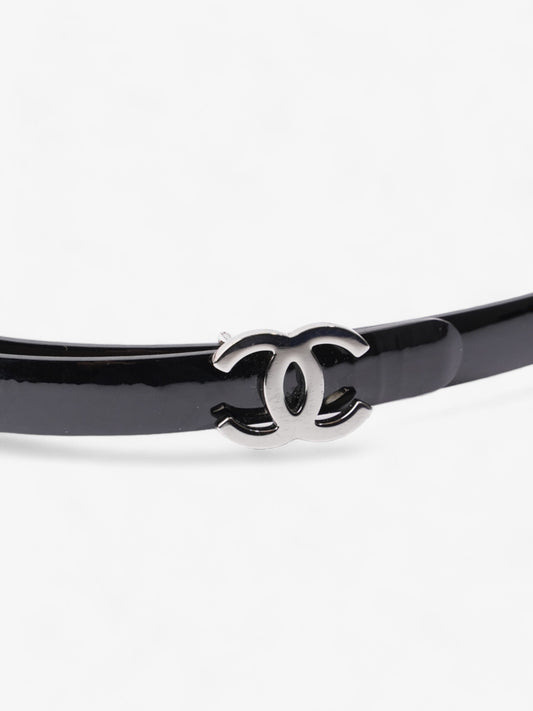 Chanel CC Belt Black Patent Leather 95cm / 38"
