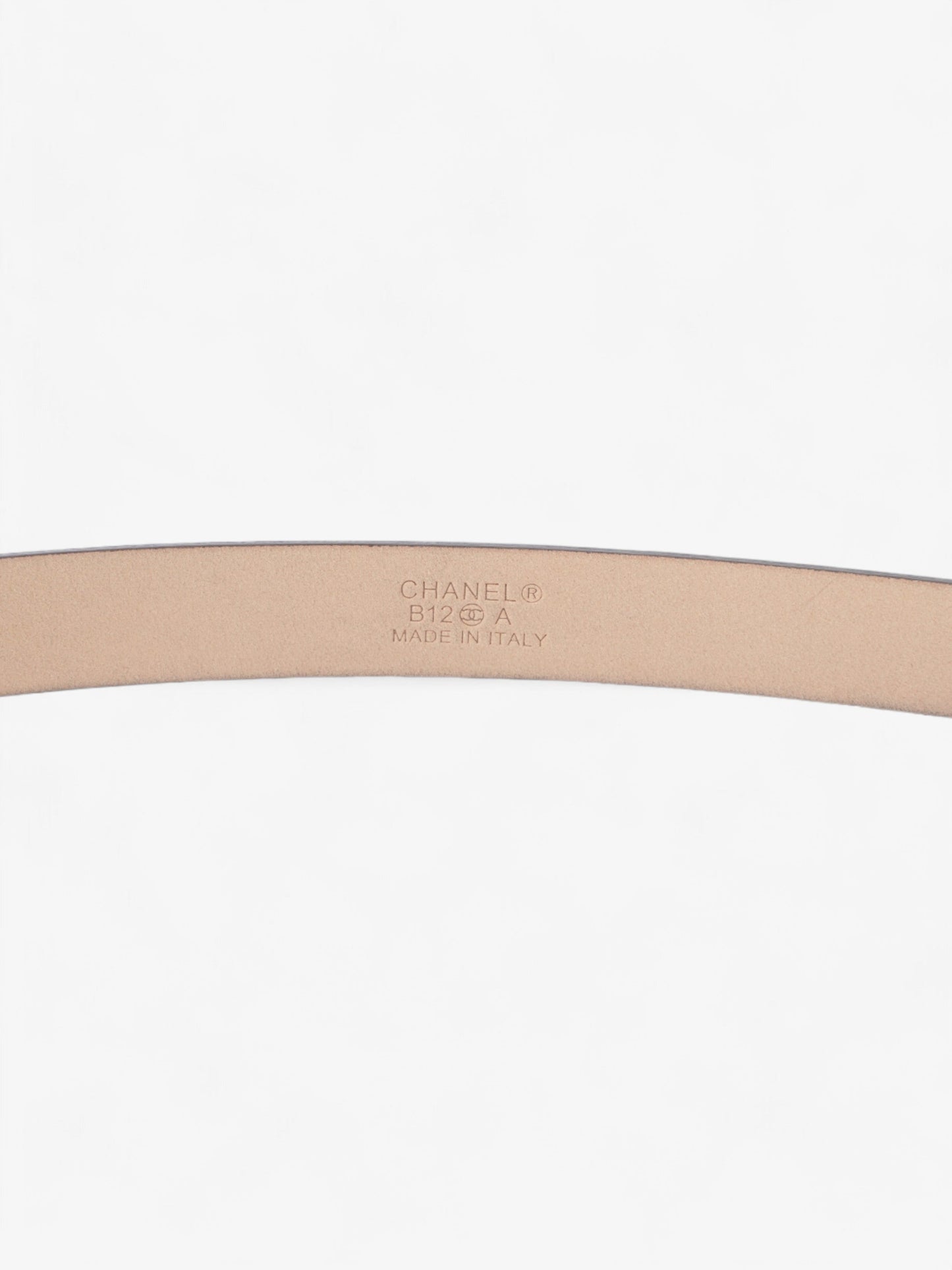 Chanel CC Belt Black Patent Leather 95cm / 38"
