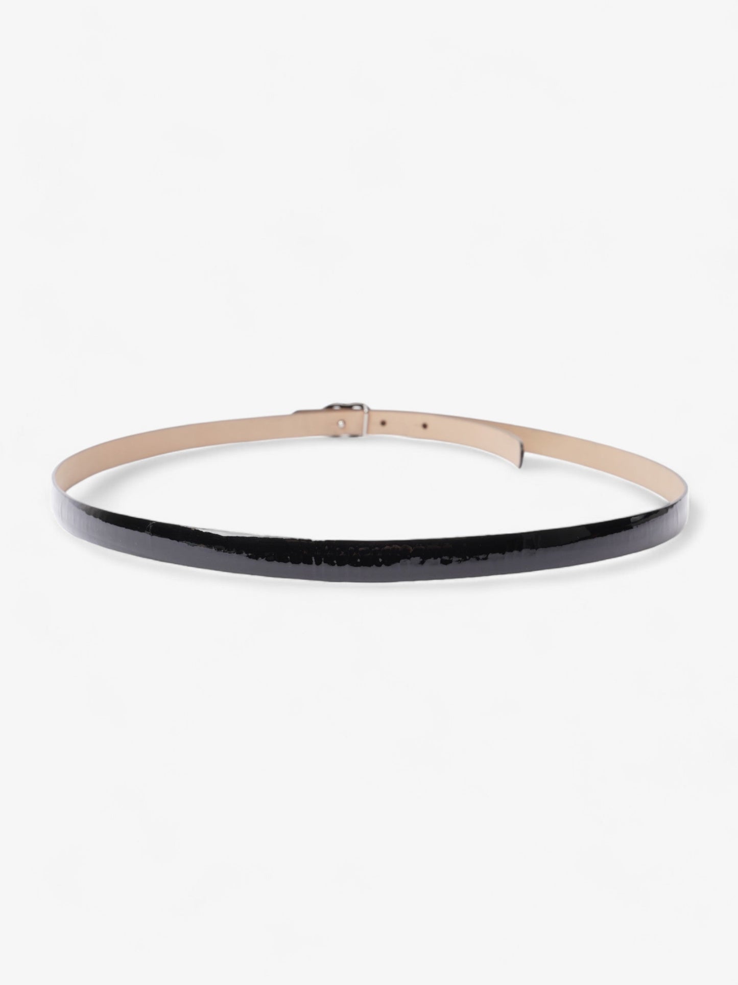 Chanel CC Belt Black Patent Leather 95cm / 38"