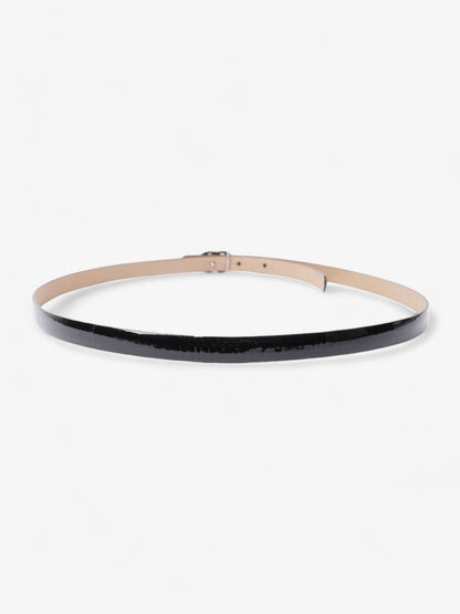 Chanel CC Belt Black Patent Leather 95cm / 38"