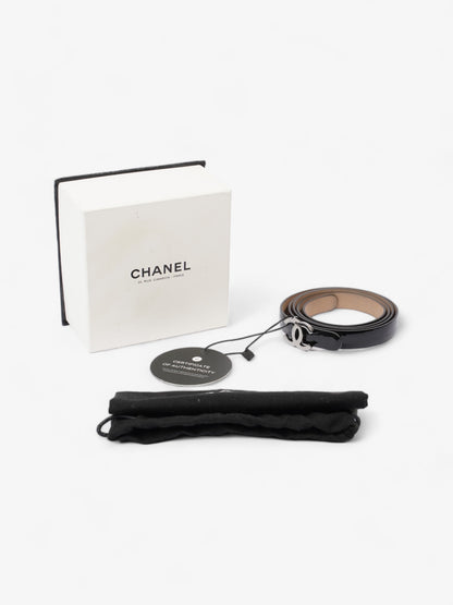 Chanel CC Belt Black Patent Leather 95cm / 38"