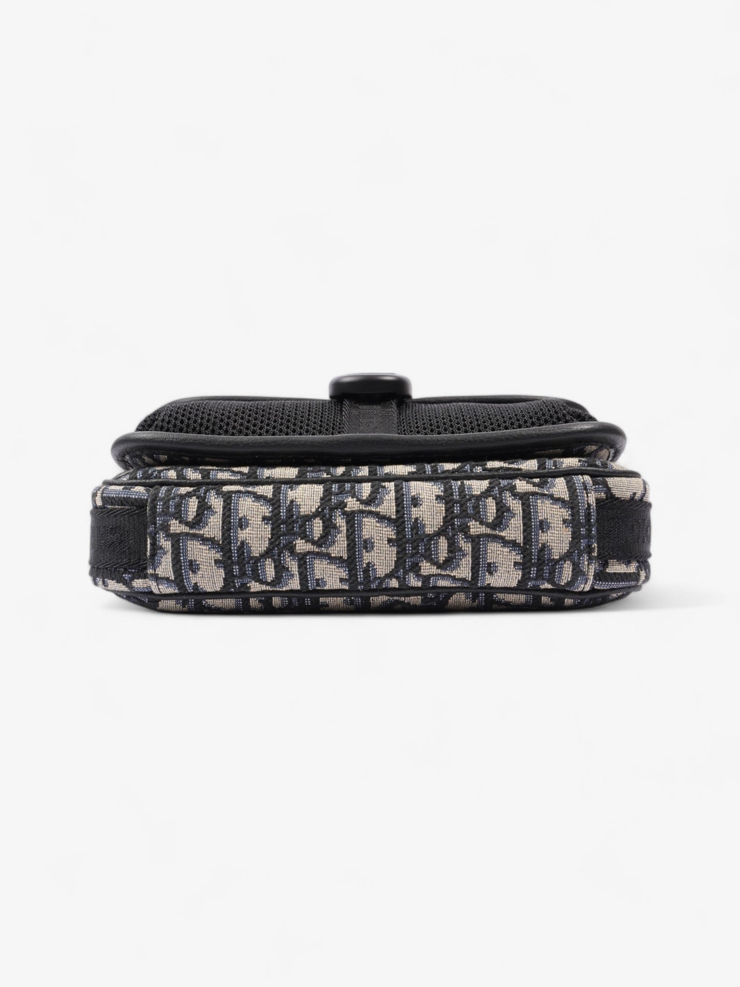 Christian Dior Monogram Messenger Bag Black / Blue Oblique Cotton