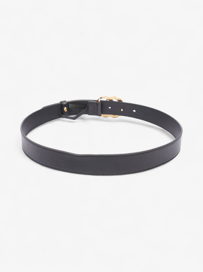 Gucci GG Marmont Thin Belt Black / Gold Leather 80cm / 32"