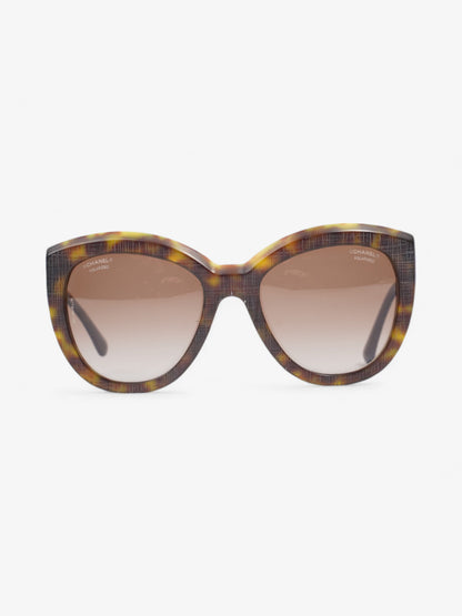 Chanel Oversized Polarized Sunglasses Black Acetate 140mm