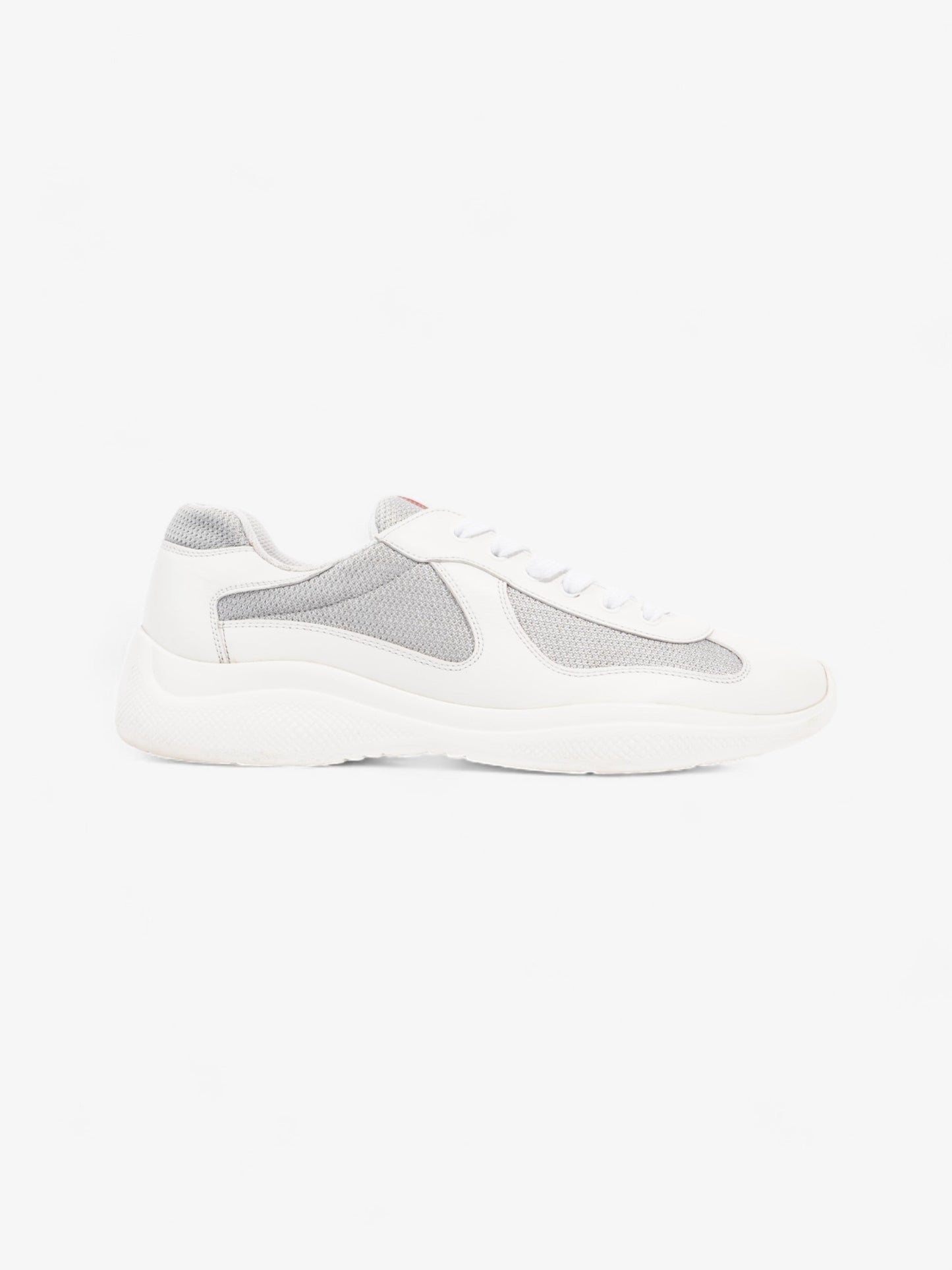 Prada America's Cup Sneakers White / Grey Leather EU 43 UK 9