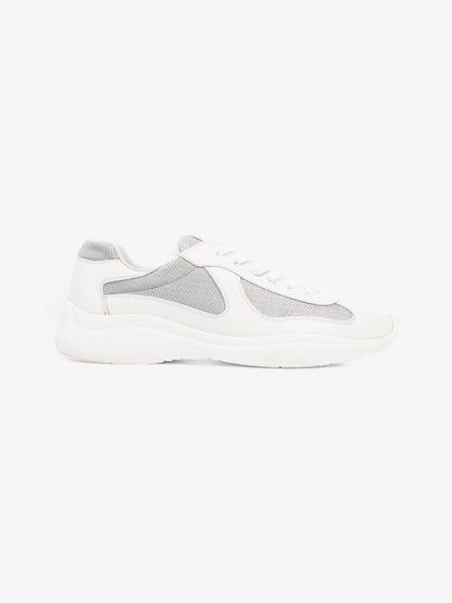 Prada America's Cup Sneakers White / Grey Leather EU 43 UK 9