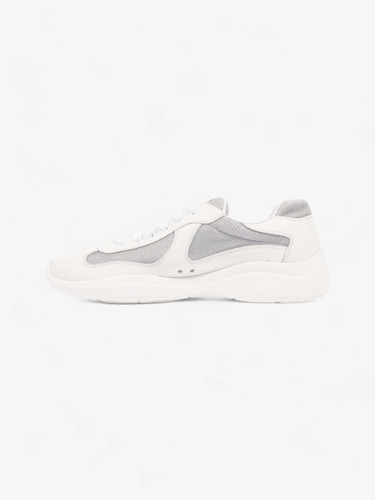 Prada America's Cup Sneakers White / Grey Leather EU 43 UK 9