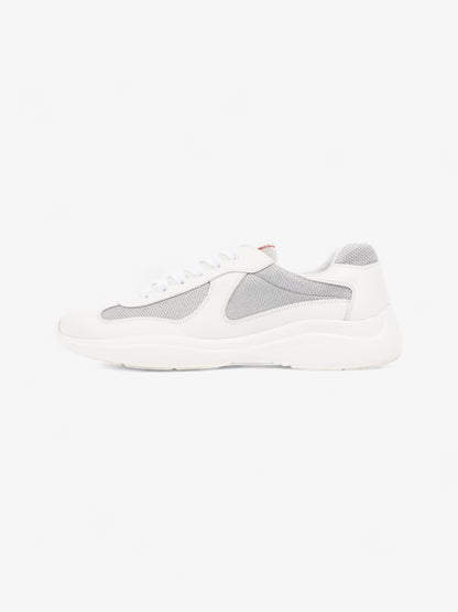 Prada America's Cup Sneakers White / Grey Leather EU 43 UK 9