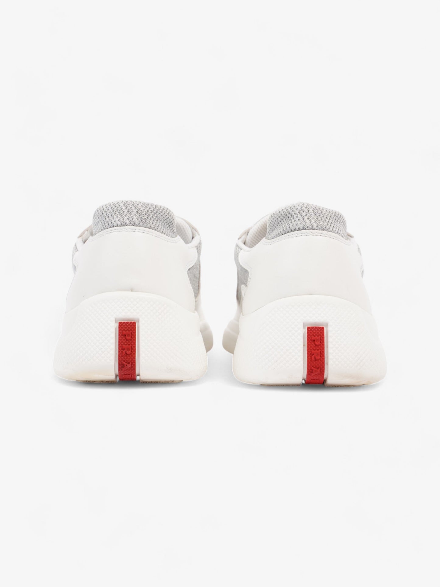 Prada America's Cup Sneakers White / Grey Leather EU 43 UK 9